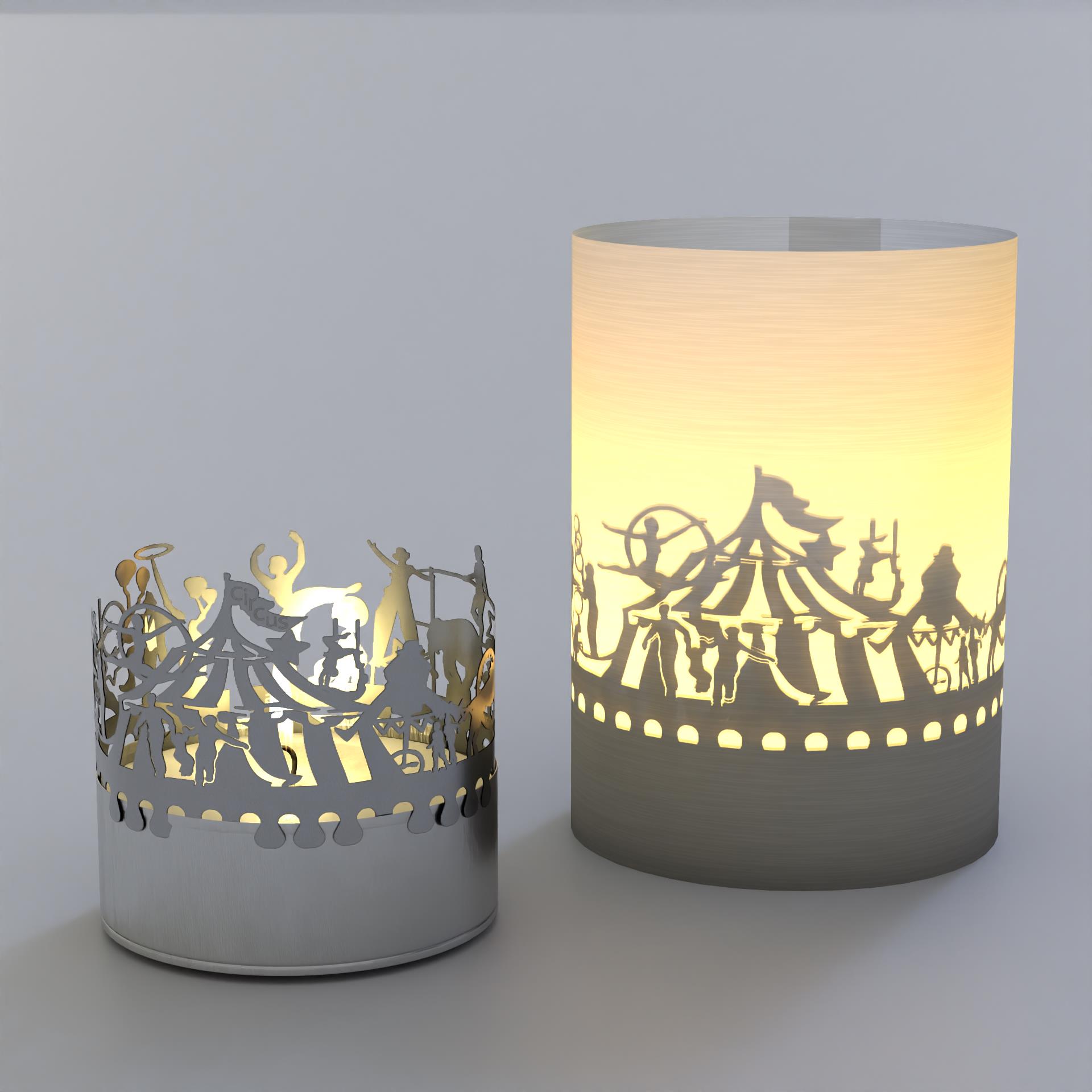 1046_Zirkus_Motivkerze_Schattenspiel_Tiershow_Gastgeschenk_Wohnaccessoire_Zirkusmotive_Zirkuszelt_Clown_Jonglage_Seiltaenzer_Akrobaten_Zauberer_Loewen_Elefanten