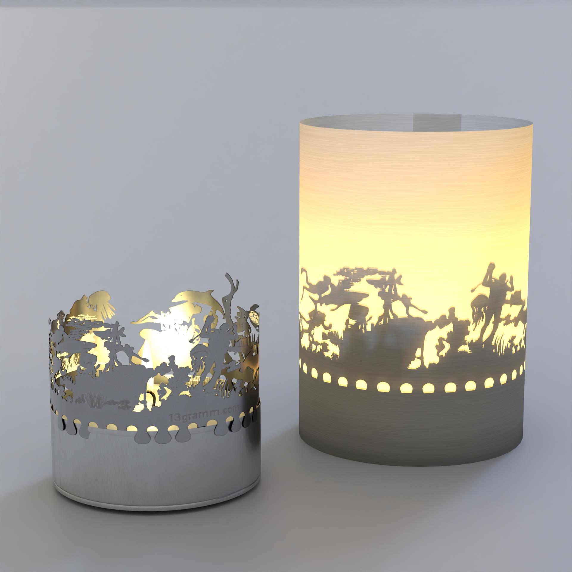 1071_Tauchen_Motivkerze_Teelicht_Windlicht_Schattenspiel_Unterwasserwelt_Wasser_Fischschwaerme_Korallen_Meerestiere_Delphine_Haie_Quallen_Schiffswrack_Geschenkidee