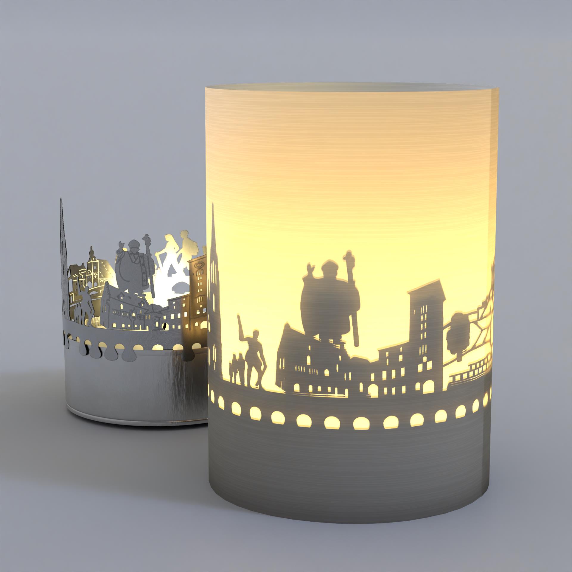 1122_Regensburg_Touristen_Motivkerze_Wandern_Postkarte_Rathausplatz_Stadttor_Skyline_Regensburger-Wappen_Donau_Andenken_Urlaub_Geschenk_Stimmungslicht_Sightseeing