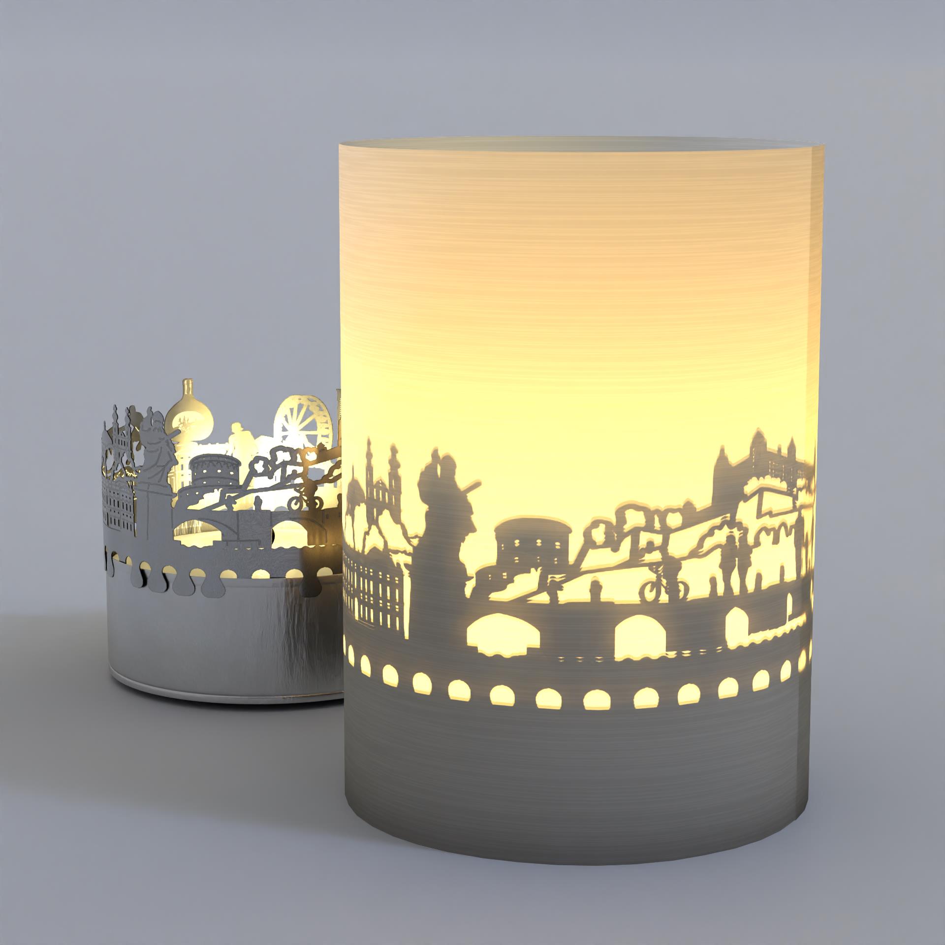 1123_Wuerzburg_Motivkerze_Schattenspiel_City-Trip_Kulturstadt_Touristen_Stadtmotive_Atmosphaerisches-Licht_Geschenkartikel_Vierroehrenbrunnen_Kiliani_Oeggtor