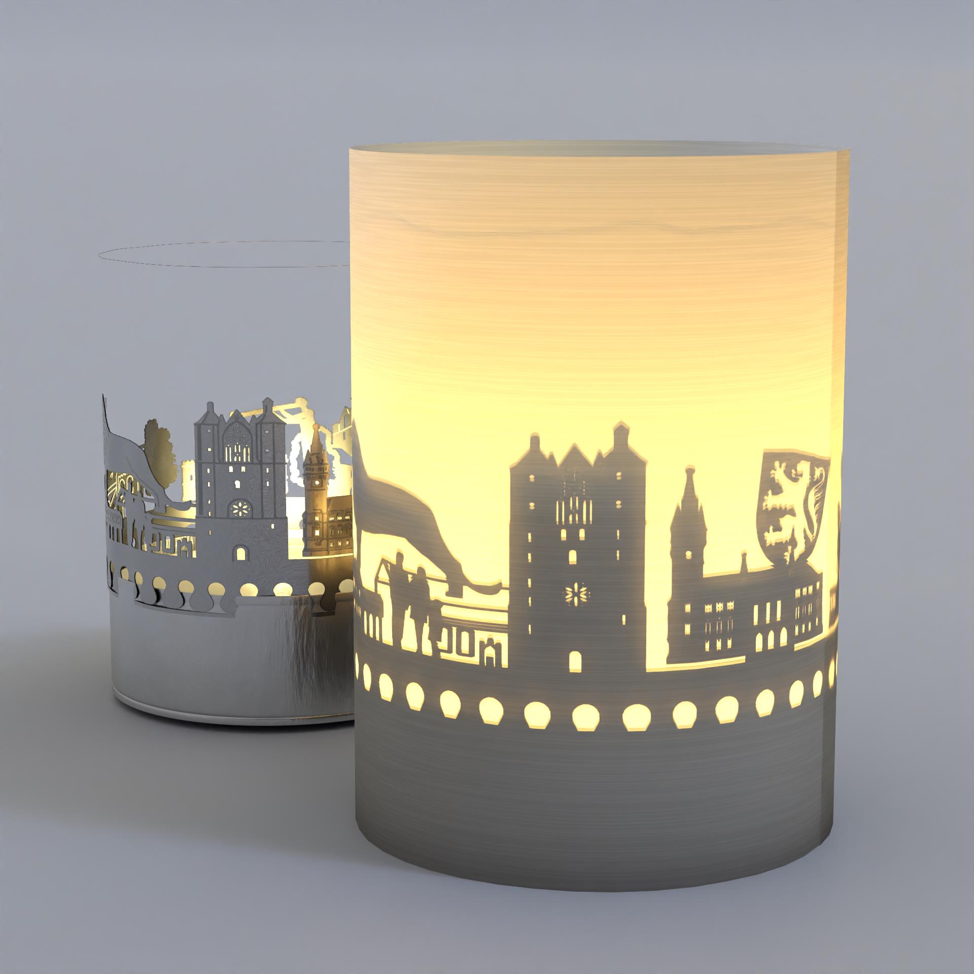 1128_Braunschweig_Touristen_Kerze_Schattenspiel_Skyline-Projektion_Geschenk_Mitbringsel_Magni-Kirche_Engel_Theater_Burgplatz_Loewe_Braunschweiger-Dom_Rathaus