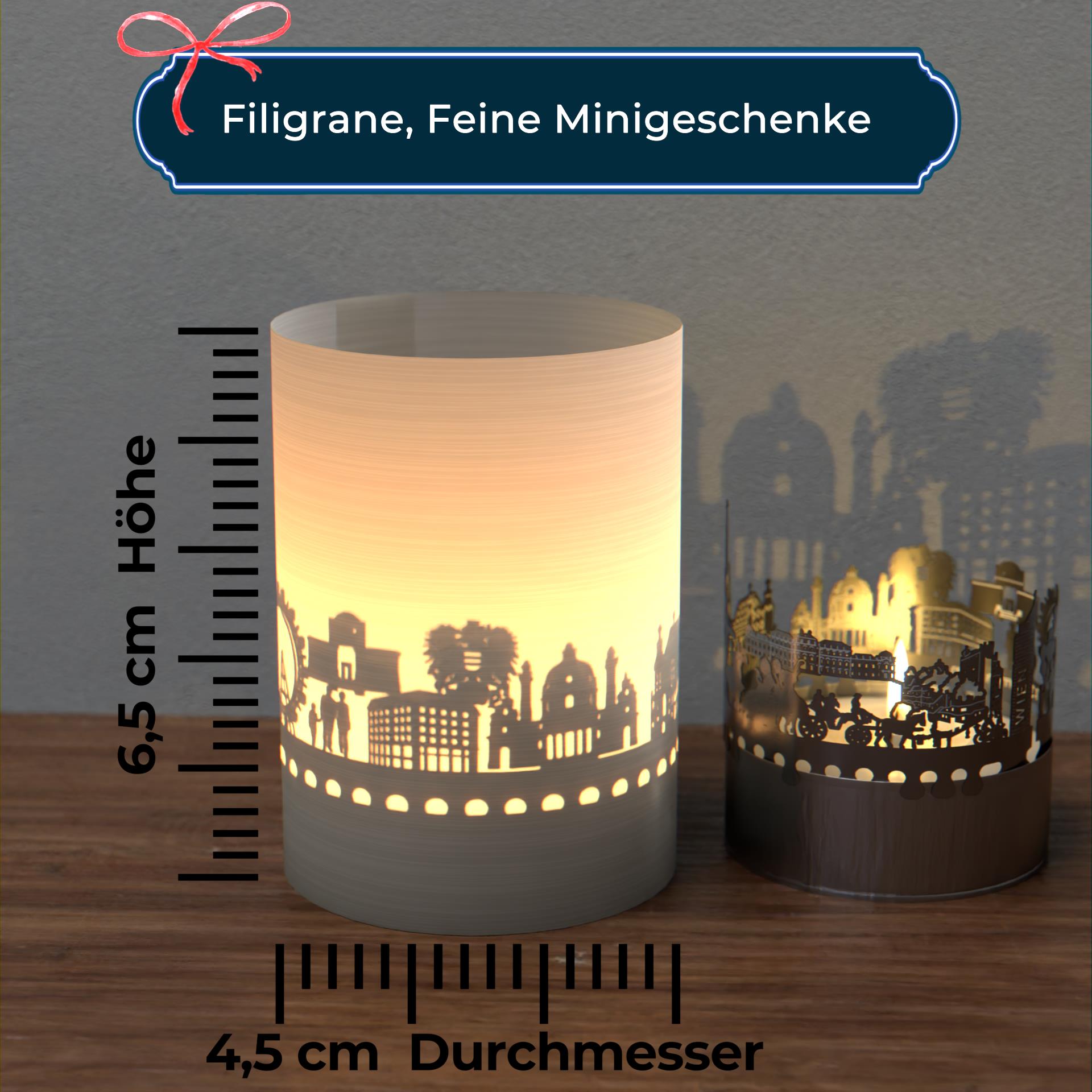 1150_Wien_Tourist_Souvenir_Postkarte_Schattenspiel_Skyline_Motive_Karlskirche_Stephansdom_Wiener-Sachertorte_Looshaus_Wiener-Secesskon_Hundertwasserhaus