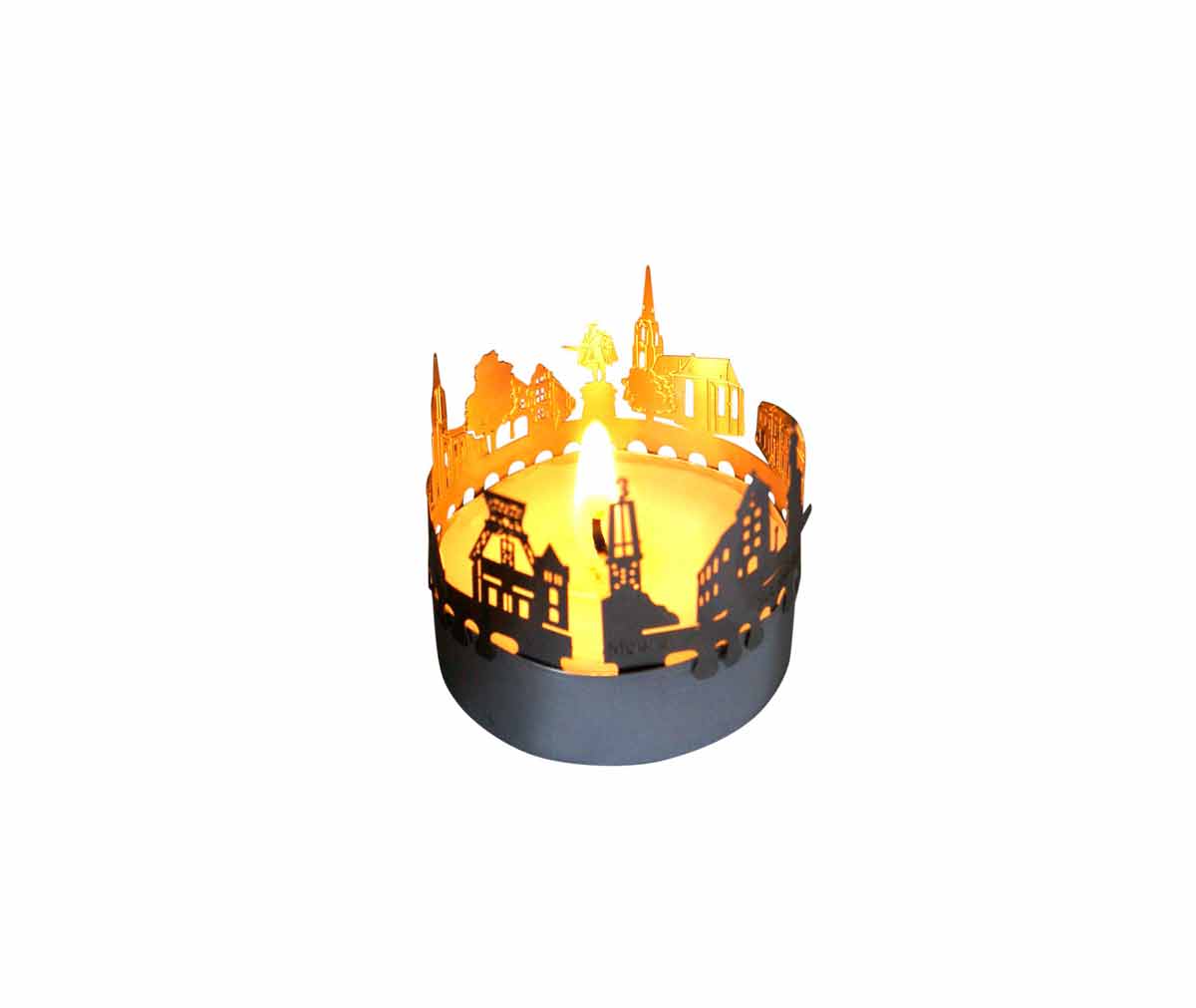 116_Moers_Schattenspiel_Kerze_Postkarte_Moerser-Altstadt_Schloss-Moers_Grafschafter-Museum_Koenig-Friedrich-I_Teelicht_Windlicht_Denkmal-Luise-Henriette_Skyline