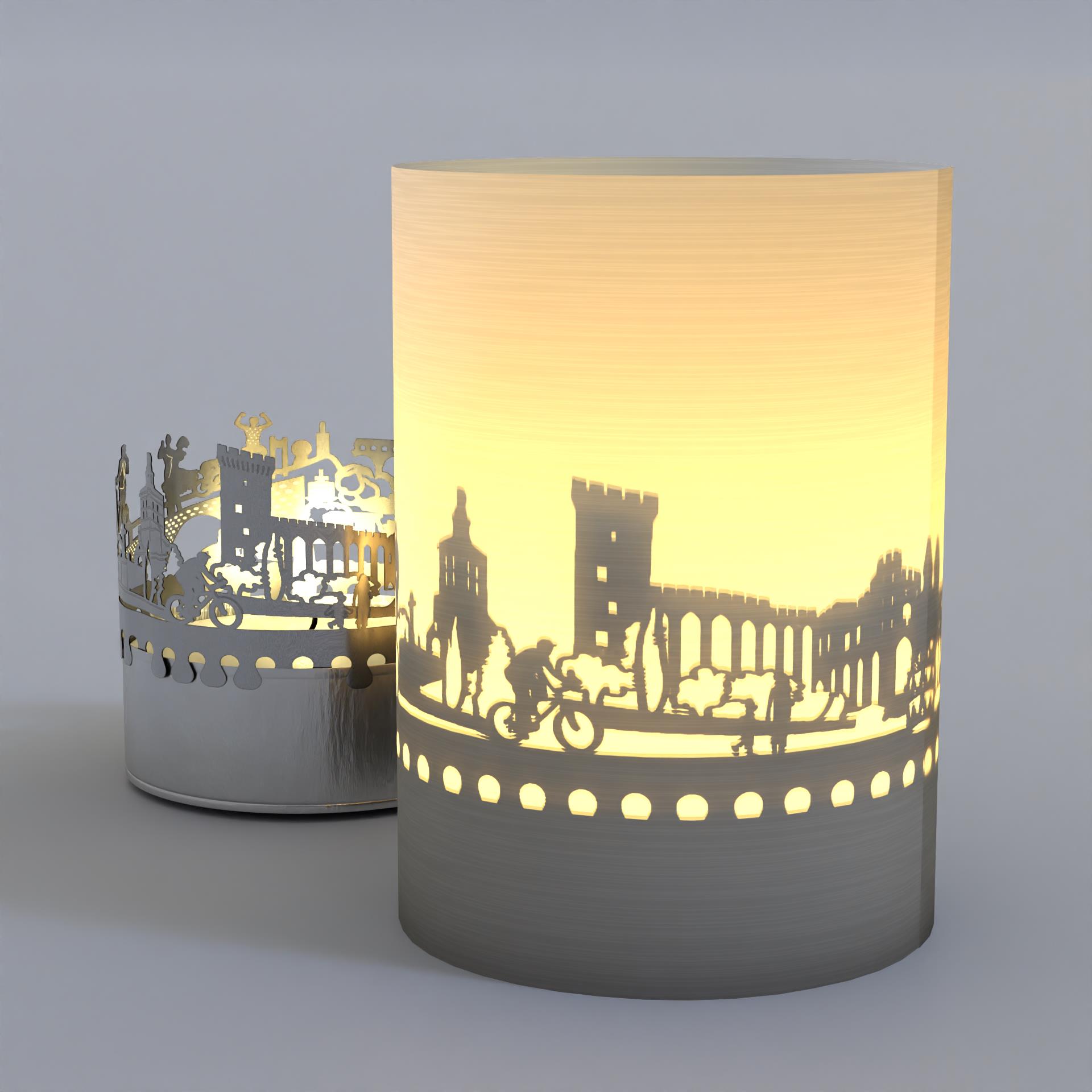 1188_Avignon_Windlicht_Skyline_Postkarte_Souvenir_Geschenk_Avignon-Schattenspiel_Hauptstadtflair_Pont-du-gare_Rhone_Blasonnement_Papaute-dAvignon