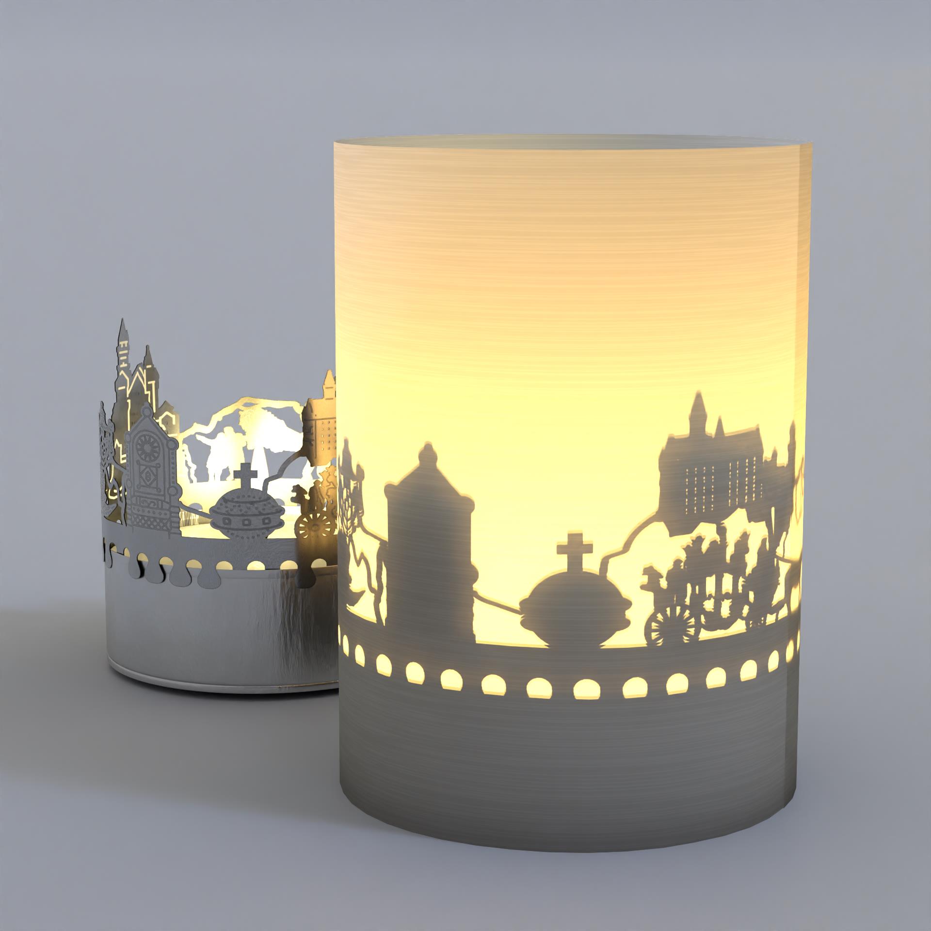 1236_Neuschwanstein_Teelicht-Windlicht_Schattenspiel_Geschenk_Postkarte_Maerchenschloss_Ludwig-II_Allgaeu_Poellatschlucht_Marienbruecke_Schwaene_Kutschen