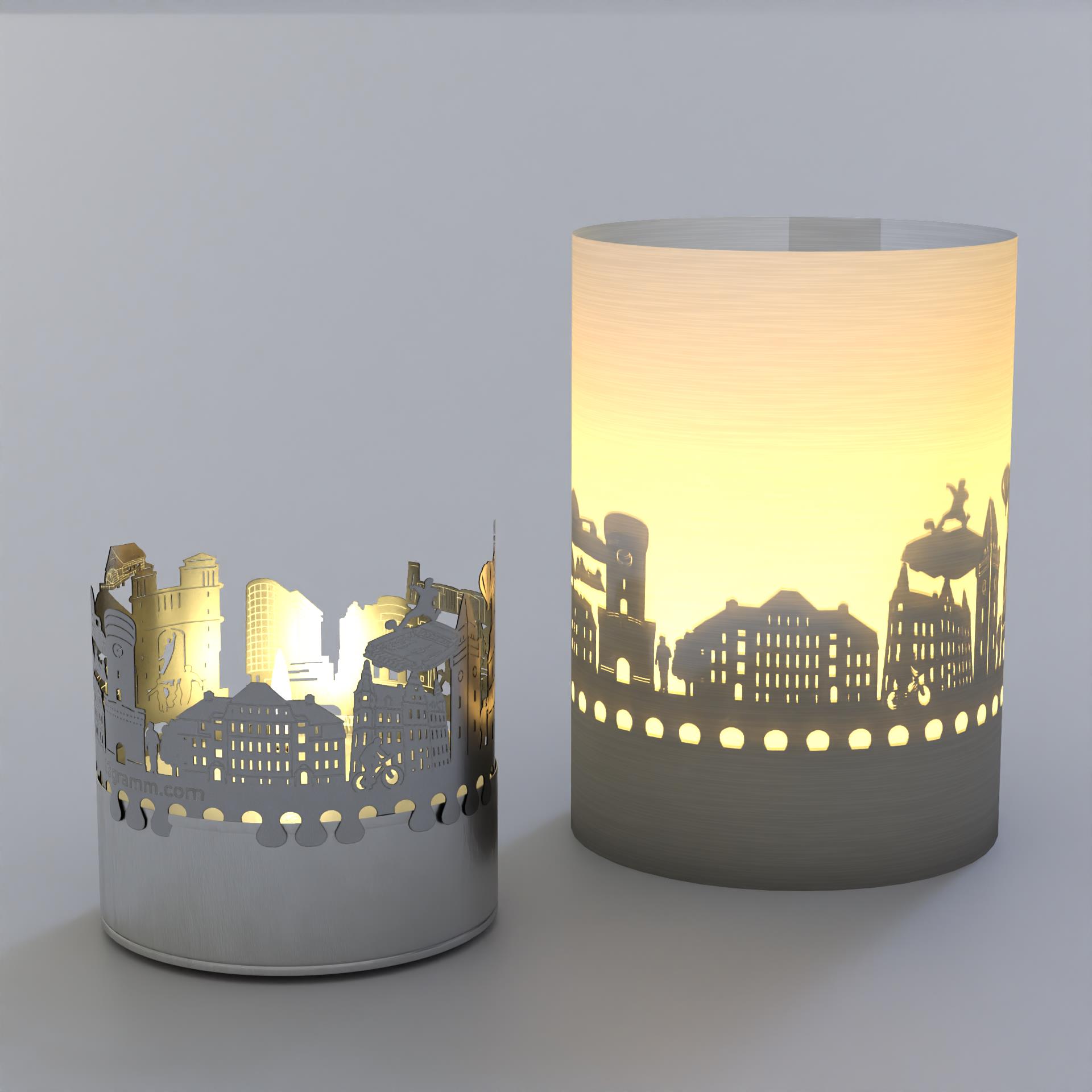 1276_Cottbus_Motivkerze_Kerze_Schattenspiel_Cottbus-Skyline_Geschenkidee_Cottbus-Souvenir_Cottbus-Postkarte_Stimmungslicht_Mitbringsel_Spremberger-Turm