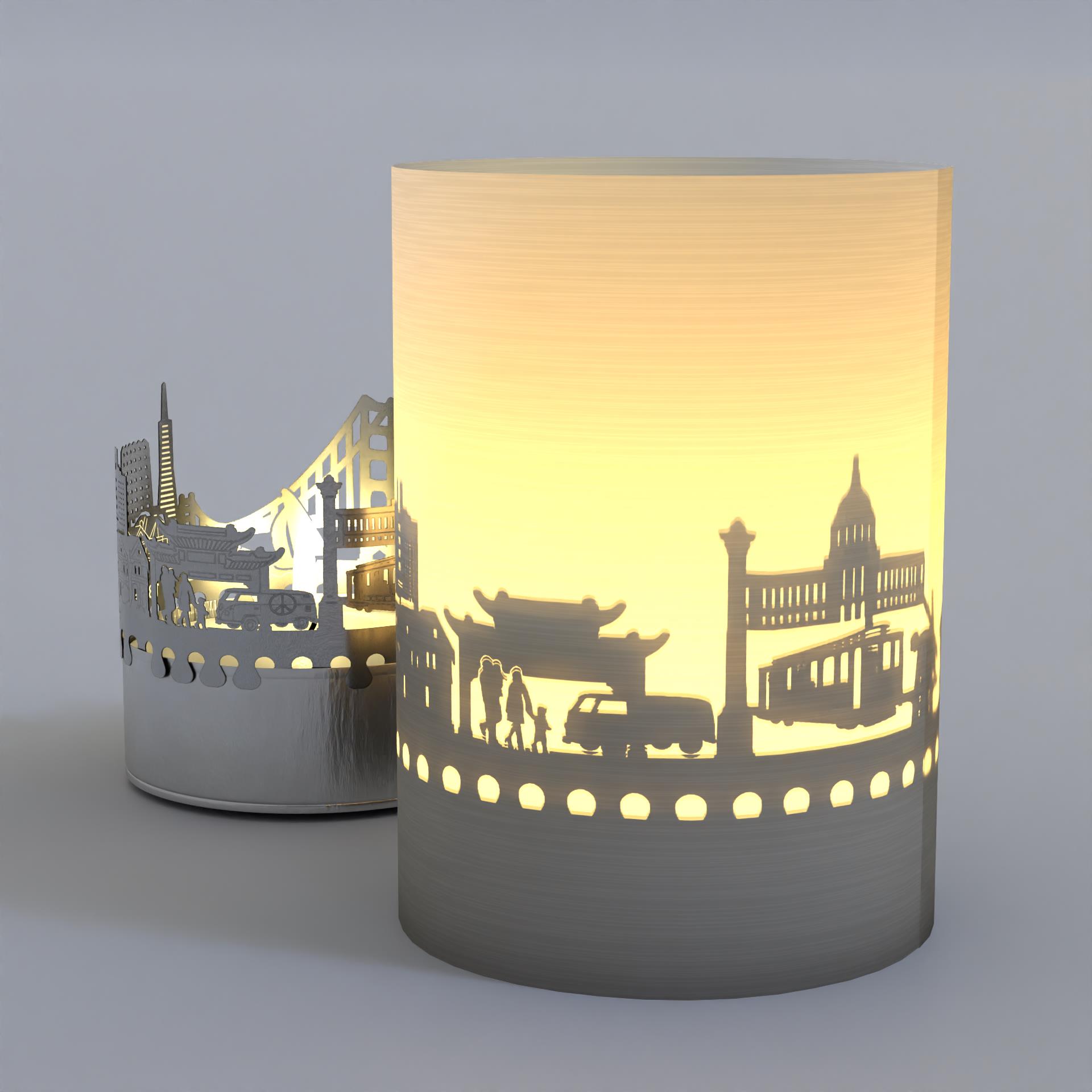 1331_San-Francisco_Geschenk_Schattenspiel_Skyline_Teelicht-Windlicht_Postkarte_Golden-Gate-Bridge_Cable-Cars_Fishermans-Wharf_Chinatown_Lombard-Street