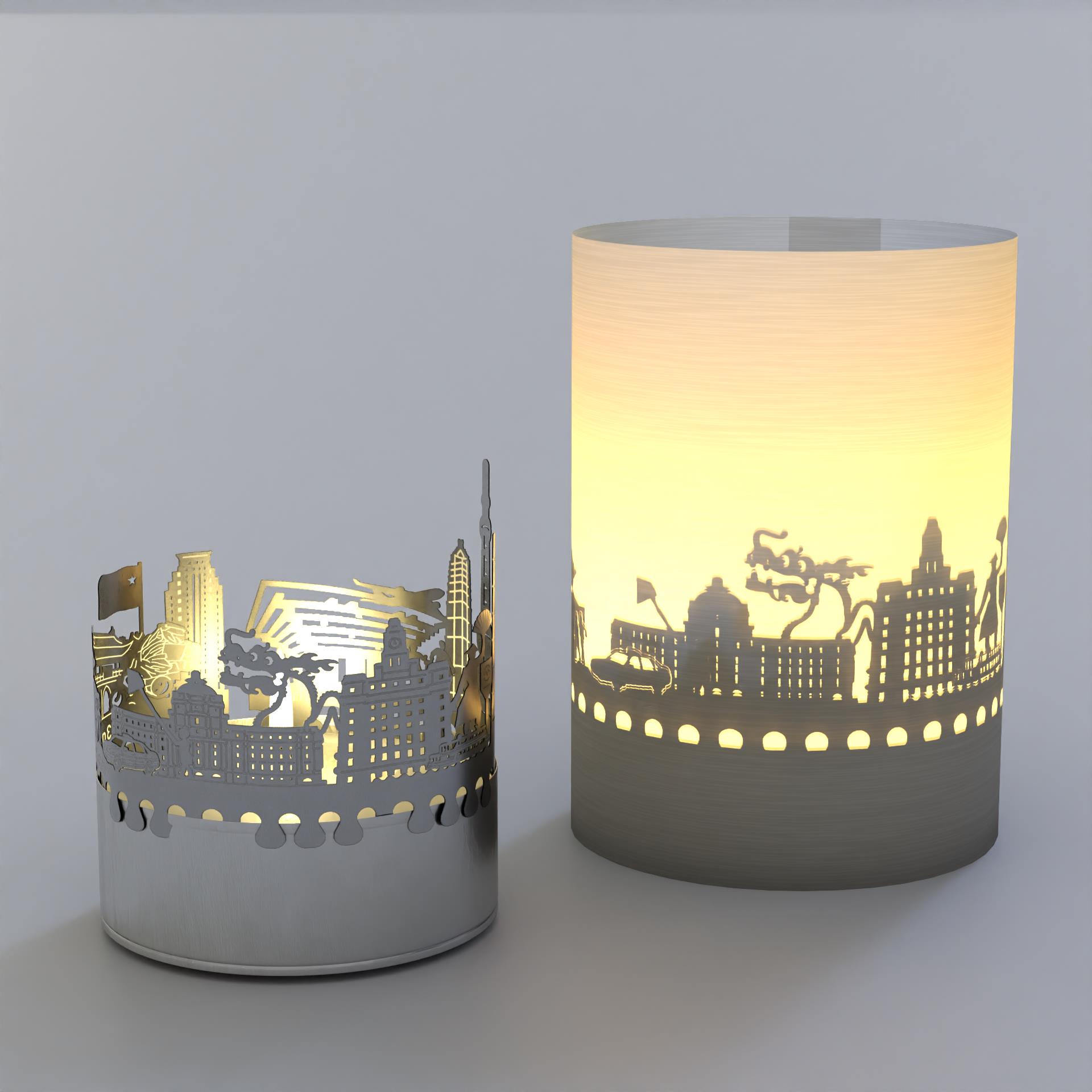 1420_Shanghai_Mitbringsel_Souvenir_Teelicht-Windlicht_Schattenspiel_City-Light_Shanghai-Tower_Jin-Mao-Tower_Oriental-Pearl-Tower_Stimmungslicht_Postkarte_Geschenk