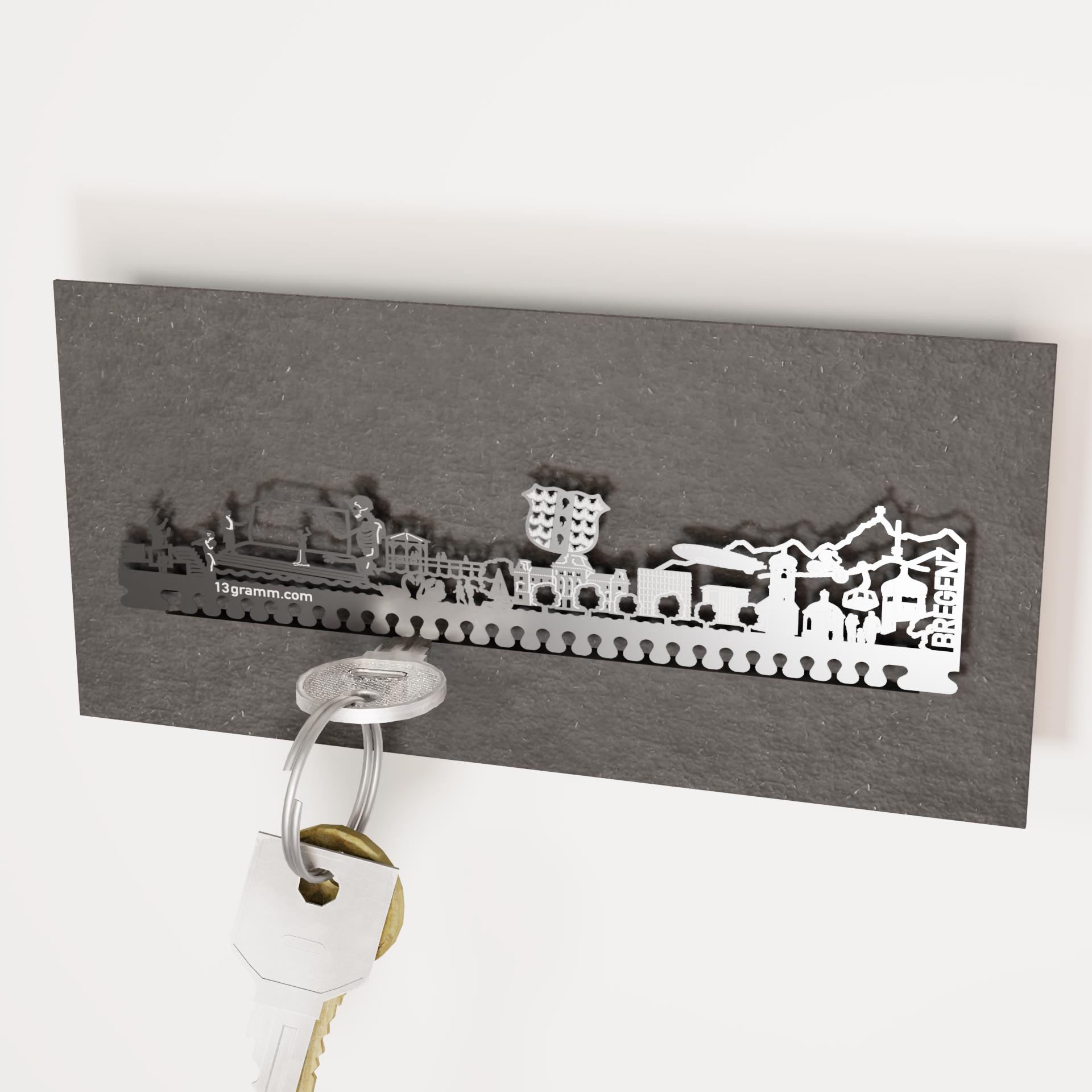 2149_Bregenz_Schluesselbrett_Skyline_das-perfekte-Geschenk_Souvenir-aus-Bregenz_Seebuehne_Seekapelle_Pavillon_Design_Schluesselaufbewahrung_Wohnungsdeko