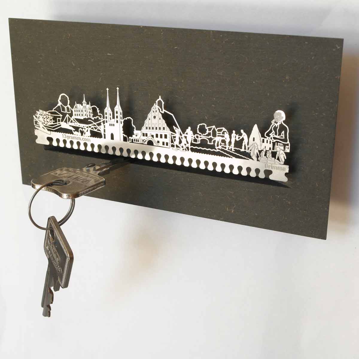 2282_Grimma-Skyline-Schluesselbrett_Wohnaccessoire_Muldebruecke_Schloss-Grimma_Souvenir_Geschenk_Kloster-Nimbschen_Altes-Rathaus_Stadtkirche-St_Aegidien_1