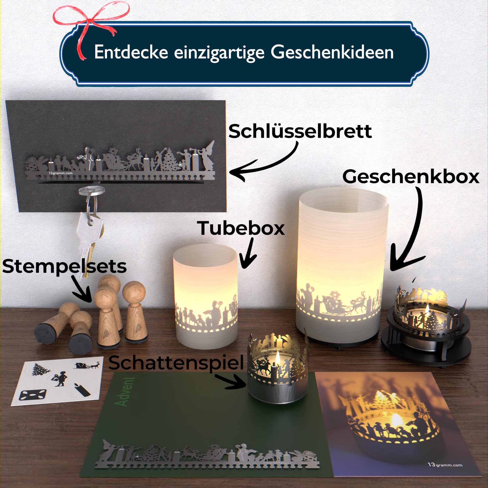 2_Advent_Kerze_Schattenspiel_Teelicht_Wohnaccessoire_Geschenk_Adventskranz_St_Nikolaus_Weihnachtskerzen_Dominosteine_Lebkuchen_Tannenzweige_2