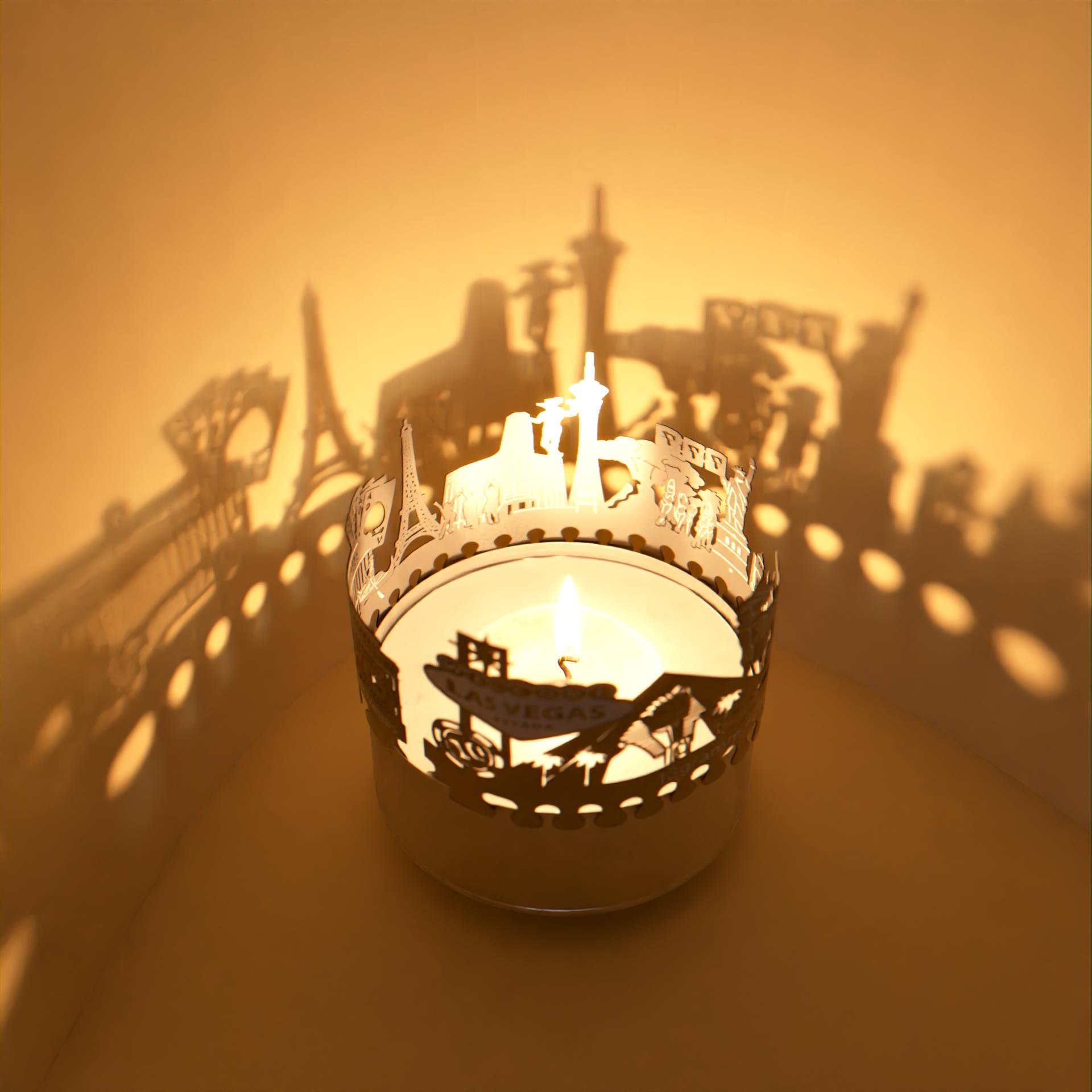 313_Las-Vegas_Skyline_Souvenir_Motivkerze_Postkarte_Stimmungslicht_Casino_Wahrzeichen_Atmosphaere_Reiseerinnerung_Teelicht_Windlicht_Pokern_Roulette_Cowboys