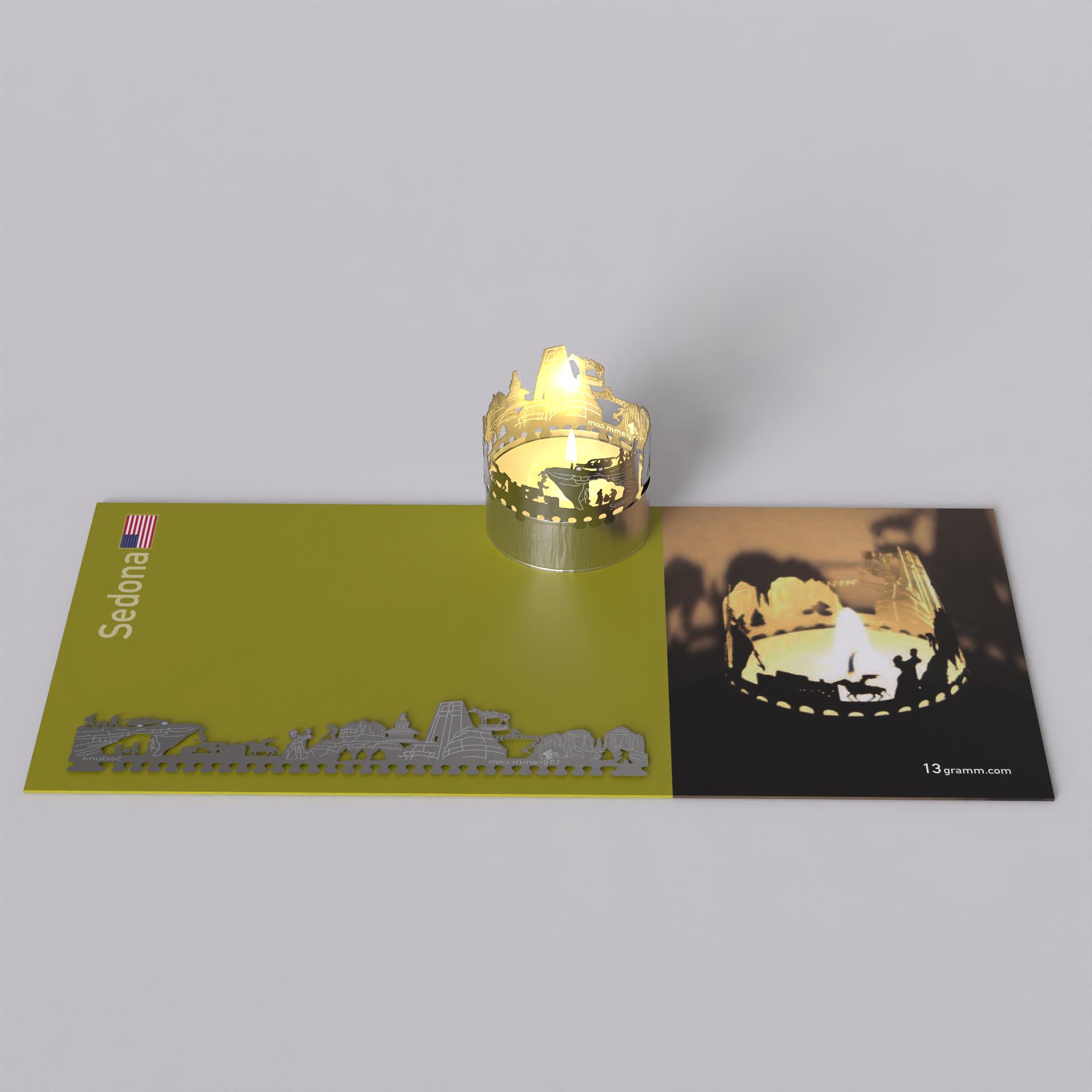 323_Sedona_Mitbringsel_Geschenk_Motivkerze_Teelicht-Windlicht_Schattenspiel_Skyline_Urlaub_Stimmungslicht_Souvenir_Postkarte_Touristenattraktion_Cathedral-Rock