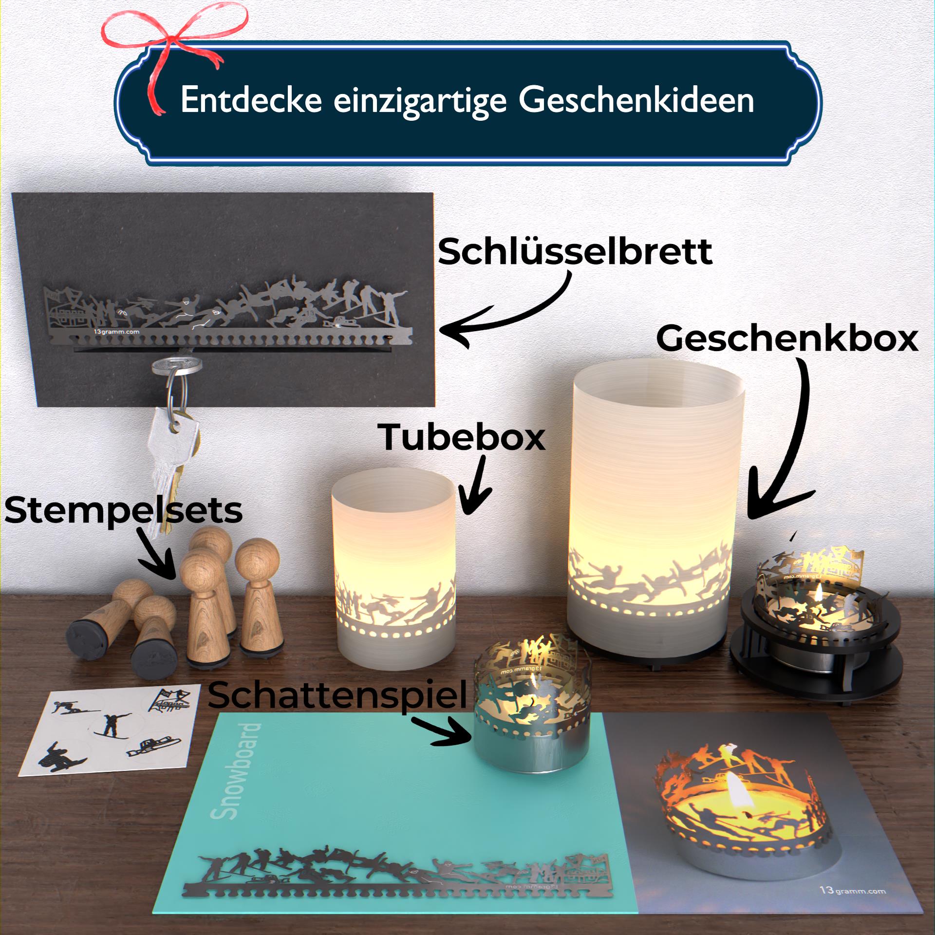 53_Snowboard_Stimmungslicht_Teelicht_Windlicht_Schattenspiel_Piste_Schnee_Wohnaccessoire_Geschenk_Postkarte_Carven_Freestyling_Huette_Berg_Alpen_Abenteuer_1