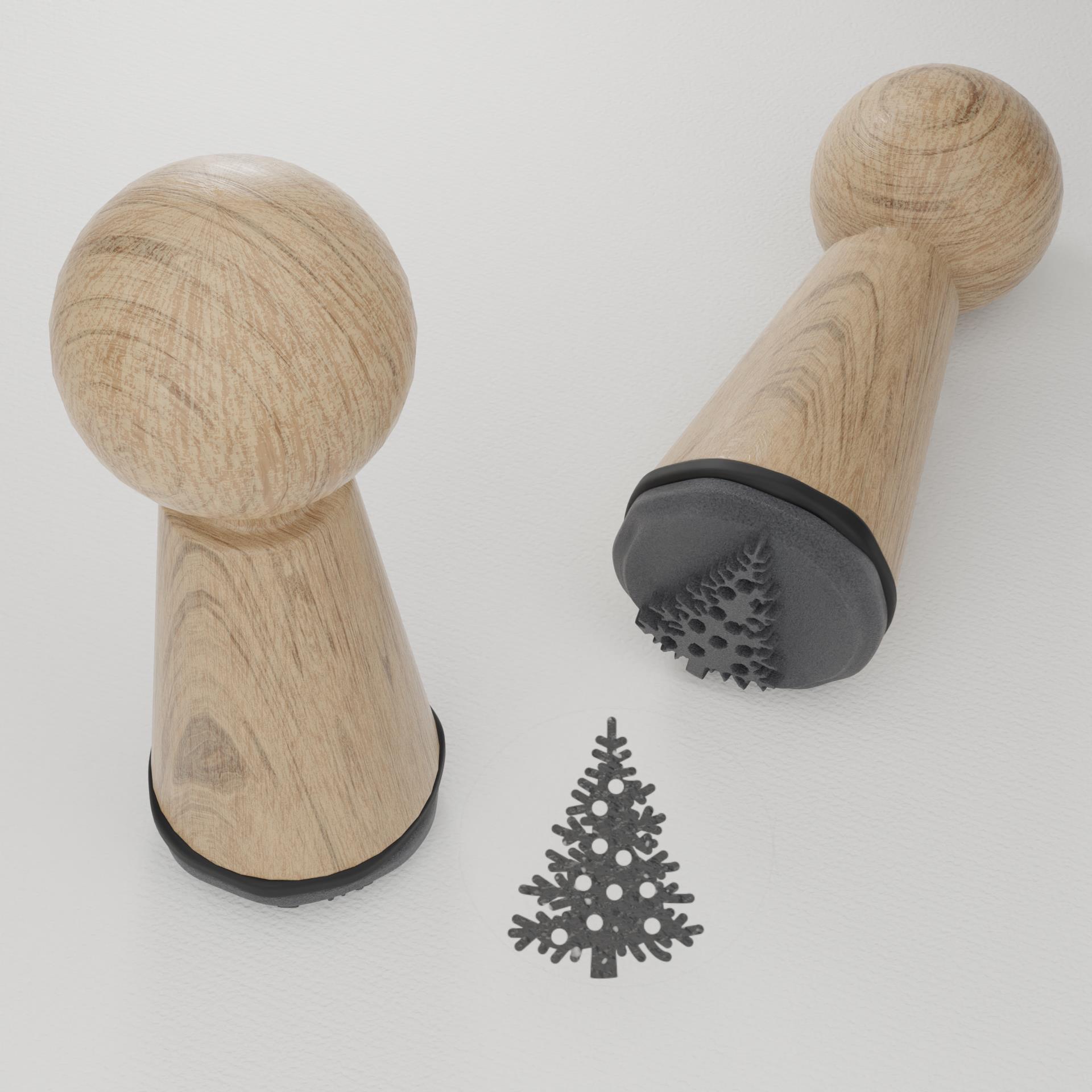 9012_Stempel_Weihnachten_Weihnachtszeit_Geschenkanhaenger_Weihnachtsdeko_Bastelset_Weihnachtsbaum_Schneeflocke_Rudolph_Nikolaus_Rentier_Schneemann_Tannenzweig_Kerze