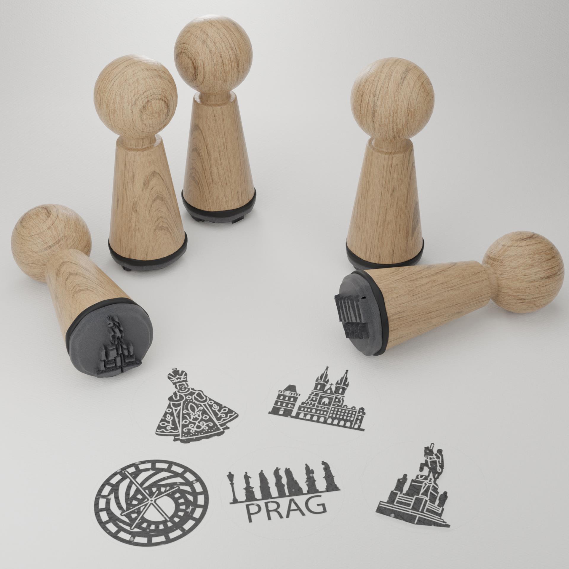 9415_Prag-Stempelset_Kulturhauptstadt_Kreativsein_Reiselust_Bastelmaterial_Malen_Teynkirche_St_Nikolaus-Kirche_St_Georg-Kloster_Karlsuniversitaet